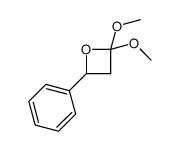 2,2-dimethoxy-4-phenyloxetane Structure