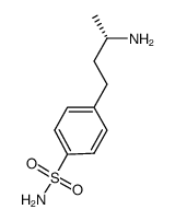 (S)-1-methyl-3-(4-aminosulphonylphenyl)propylamine Structure