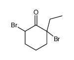 2,6-dibromo-2-ethylcyclohexan-1-one Structure