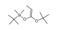 (Z)-Dimethyl<<1-(1,1-dimethylethoxy)-1-propenyl>oxy>(1,1-dimethylethyl)silane Structure