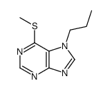 6-methylsulfanyl-7-propylpurine Structure