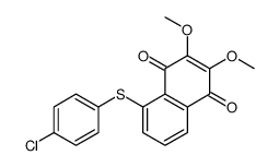 5-(4-chlorophenyl)sulfanyl-2,3-dimethoxynaphthalene-1,4-dione Structure