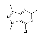 7-chloro-1,3,5-trimethylpyrazolo[4,3-d]pyrimidine结构式
