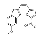 5-methoxy-2-[2-(5-nitrofuran-2-yl)ethenyl]-1-benzofuran Structure