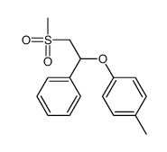 1-methyl-4-(2-methylsulfonyl-1-phenylethoxy)benzene Structure