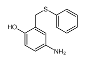4-amino-2-(phenylsulfanylmethyl)phenol结构式