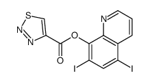 (5,7-diiodoquinolin-8-yl) thiadiazole-4-carboxylate Structure