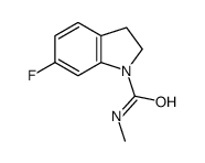 6-fluoro-N-methyl-2,3-dihydroindole-1-carboxamide Structure