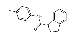 N-(4-methylphenyl)-2,3-dihydroindole-1-carboxamide结构式