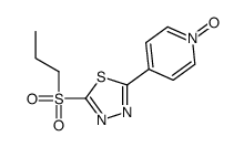 2-(1-oxidopyridin-1-ium-4-yl)-5-propylsulfonyl-1,3,4-thiadiazole Structure