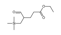 ethyl 4-formyl-5-trimethylsilylpentanoate结构式
