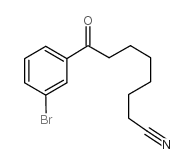 8-(3-bromophenyl)-8-oxooctanenitrile结构式