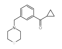 CYCLOPROPYL 3-(THIOMORPHOLINOMETHYL)PHENYL KETONE结构式