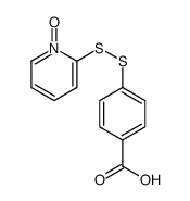4-[(1-oxidopyridin-1-ium-2-yl)disulfanyl]benzoic acid Structure