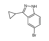 5-溴-3-环丙基-1H-吲唑结构式