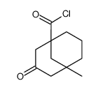 Bicyclo[3.3.1]nonane-1-carbonyl chloride, 5-methyl-3-oxo- (7CI) picture