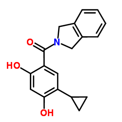 (5-Cyclopropyl-2,4-dihydroxyphenyl)(1,3-dihydro-2H-isoindol-2-yl)methanone Structure