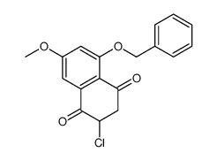 5-(Benzyloxy)-2-chloro-7-methoxy-2,3-dihydro-1,4-naphthalenedione结构式