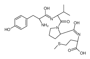 (2S)-2-[[(2S)-1-[(2S)-2-[[(2S)-2-amino-3-(4-hydroxyphenyl)propanoyl]amino]-3-methylbutanoyl]pyrrolidine-2-carbonyl]amino]-4-methylsulfanylbutanoic acid Structure