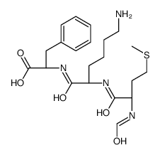 (2S)-2-[[(2S)-6-amino-2-[[(2S)-2-formamido-4-methylsulfanylbutanoyl]amino]hexanoyl]amino]-3-phenylpropanoic acid结构式