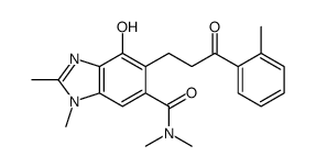 7-hydroxy-N,N,2,3-tetramethyl-6-[3-(2-methylphenyl)-3-oxopropyl]benzimidazole-5-carboxamide结构式