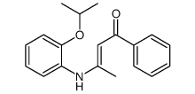 1-phenyl-3-(2-propan-2-yloxyanilino)but-2-en-1-one Structure