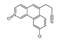 3-(9-chloro-2-oxidobenzo[h]isoquinolin-2-ium-6-yl)propanenitrile Structure