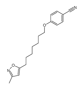ethyl 4-((7-(3-methyl-5-isoxazolyl)heptyl)oxy)benzonitrile Structure