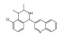 3-(5-chloro-3,4-dimethyl-1,2,3,4-tetrahydroisoquinolin-1-yl)quinoline结构式