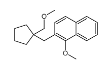 1-methoxy-2-[[1-(methoxymethyl)cyclopentyl]methyl]naphthalene结构式