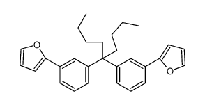 2-[9,9-dibutyl-7-(furan-2-yl)fluoren-2-yl]furan结构式