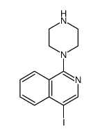 Isoquinoline, 4-iodo-1-(1-piperazinyl) Structure