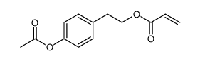 2-Propenoic acid, 2-[4-(acetyloxy)phenyl]ethyl ester Structure