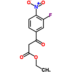 Ethyl 3-(3-fluoro-4-nitrophenyl)-3-oxopropanoate结构式