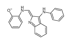 2-[(3-anilinoindol-2-ylidene)methylamino]phenolate结构式
