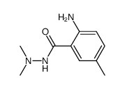 1-(5-Methyl-2-aminobenzoyl)-2,2-dimethylhydrazine结构式