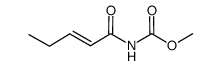 (E)-pent-2-enoyl-carbamic acid methyl ester Structure
