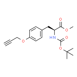 Methyl (S)-2-((Tert-Butoxycarbonyl)Amino)-3-(4-(Prop-2-Yn-1-Yloxy)Phenyl)Propanoate Structure