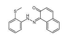 1-[(2-methylsulfanylphenyl)hydrazinylidene]naphthalen-2-one Structure