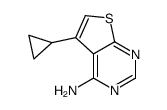 5-Cyclopropylthieno[2,3-d]pyrimidin-4-amine结构式