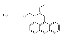 anthracen-9-ylmethyl-(2-chloroethyl)-ethylazanium,chloride结构式
