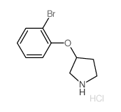 3-(2-Bromophenoxy)pyrrolidine hydrochloride结构式
