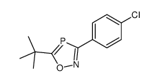 5-tert-butyl-3-(4-chlorophenyl)-1,2,4-oxazaphosphole结构式