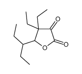 4,4-diethyl-5-pentan-3-yloxolane-2,3-dione Structure