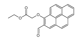 (Formyl-2 pyrene-1 oxy)acetate d'ethyle结构式