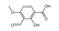 3-formyl-2-hydroxy-4-methoxy-benzoic acid结构式