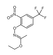 ethyl N-[2-nitro-4-(trifluoromethyl)phenoxy]ethanimidate结构式