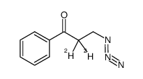 β-azidopropiophenone-α-d2 Structure