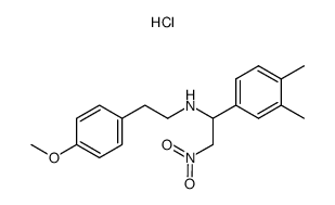 N-[2-(4-methoxyphenyl)ethyl]-3,4-dimethyl-(α-nitromethyl)benzenemethanamine hydrochloride结构式