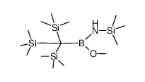 methoxy{(trimethylsilyl)amino}{tris(trimethylsilyl)methyl}borane结构式